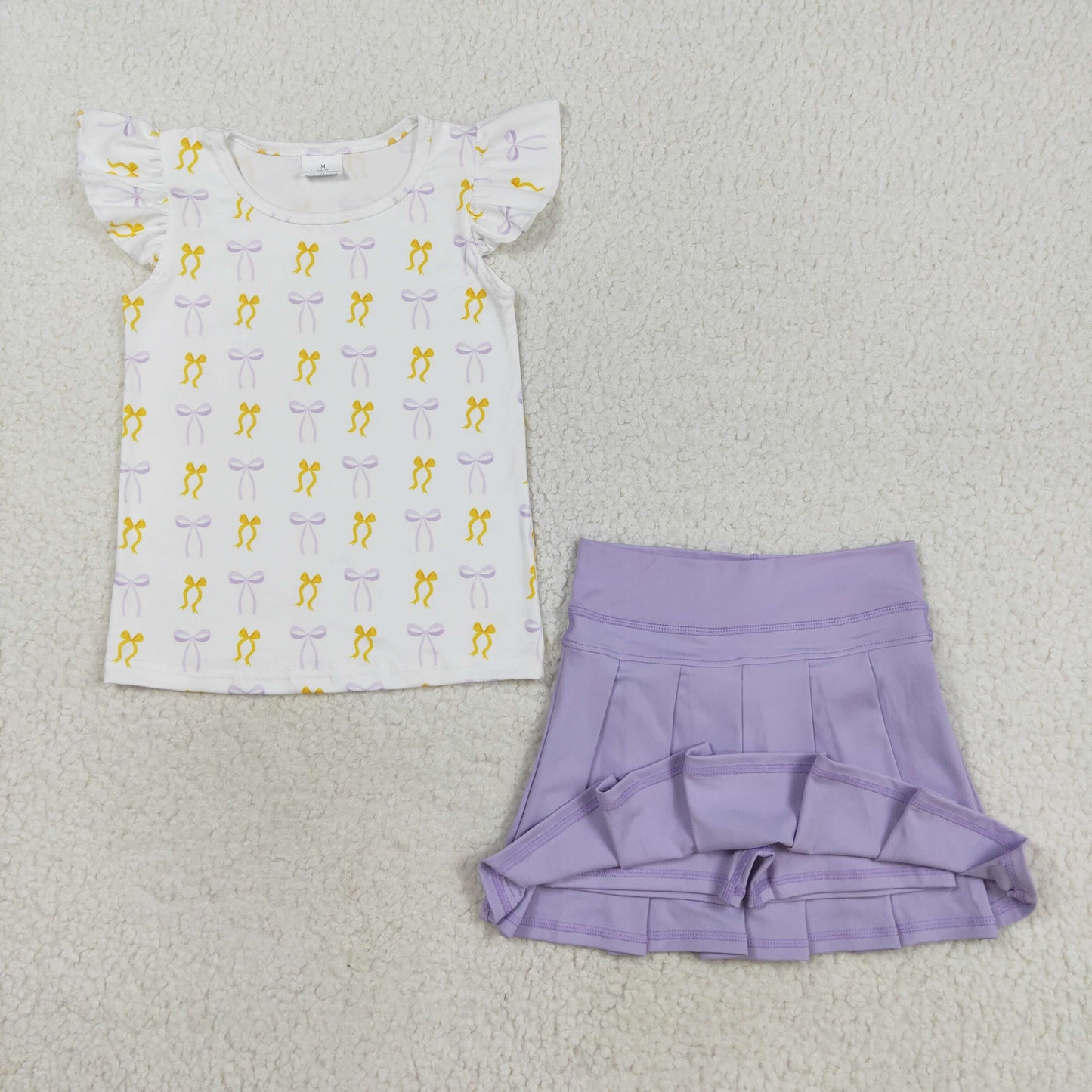 GSD2789组合 bow yoga girl kids shorts skirt 202508 RTS