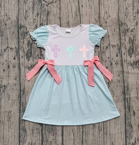 GSD2807 Embroidery CROSS  girl summer dress 202509 preorder