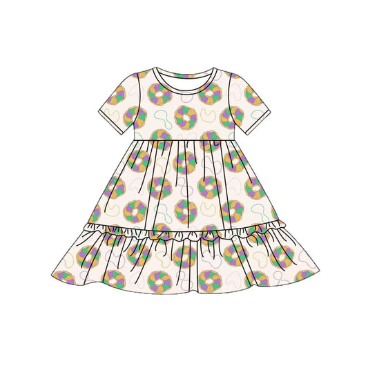 GSD2838 Mardi Gras girl summer dress 202509 preorder