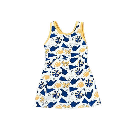 GSD2843 YOGA GO TEAM DARK BLUE girl  dress 202509 preorder