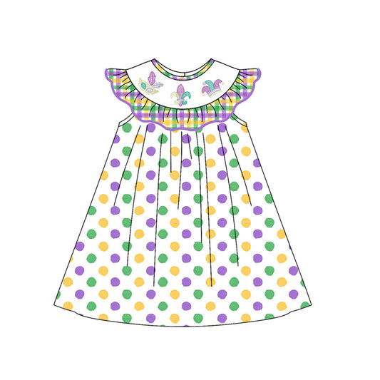 GSD2847 Mardi Gras me girl dress 202509 preorder
