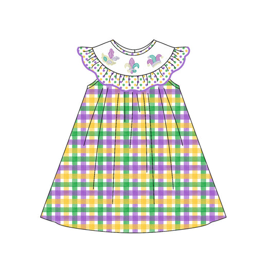 GSD2849  Mardi Gras me girl dress 202509 preorder