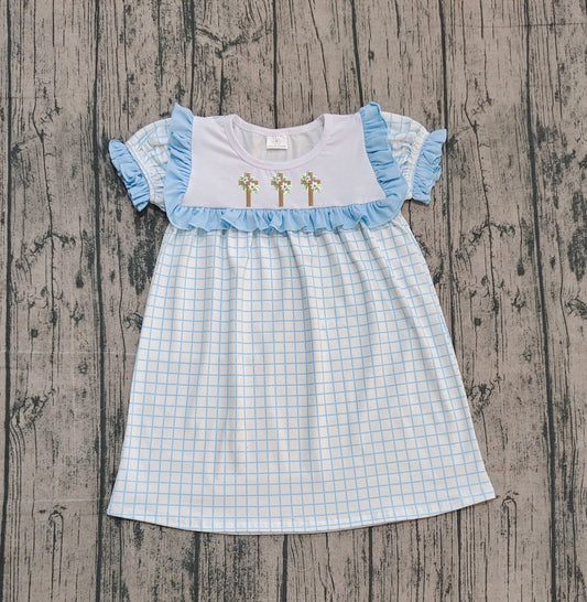 GSD2851 Embroidery CROSS  girl summer dress 202509 preorder