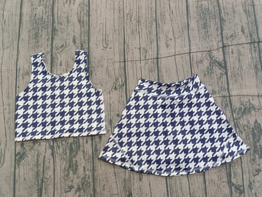 GSD2858 yoga checkerboard western shorts girl summer outfit 202512 preorder