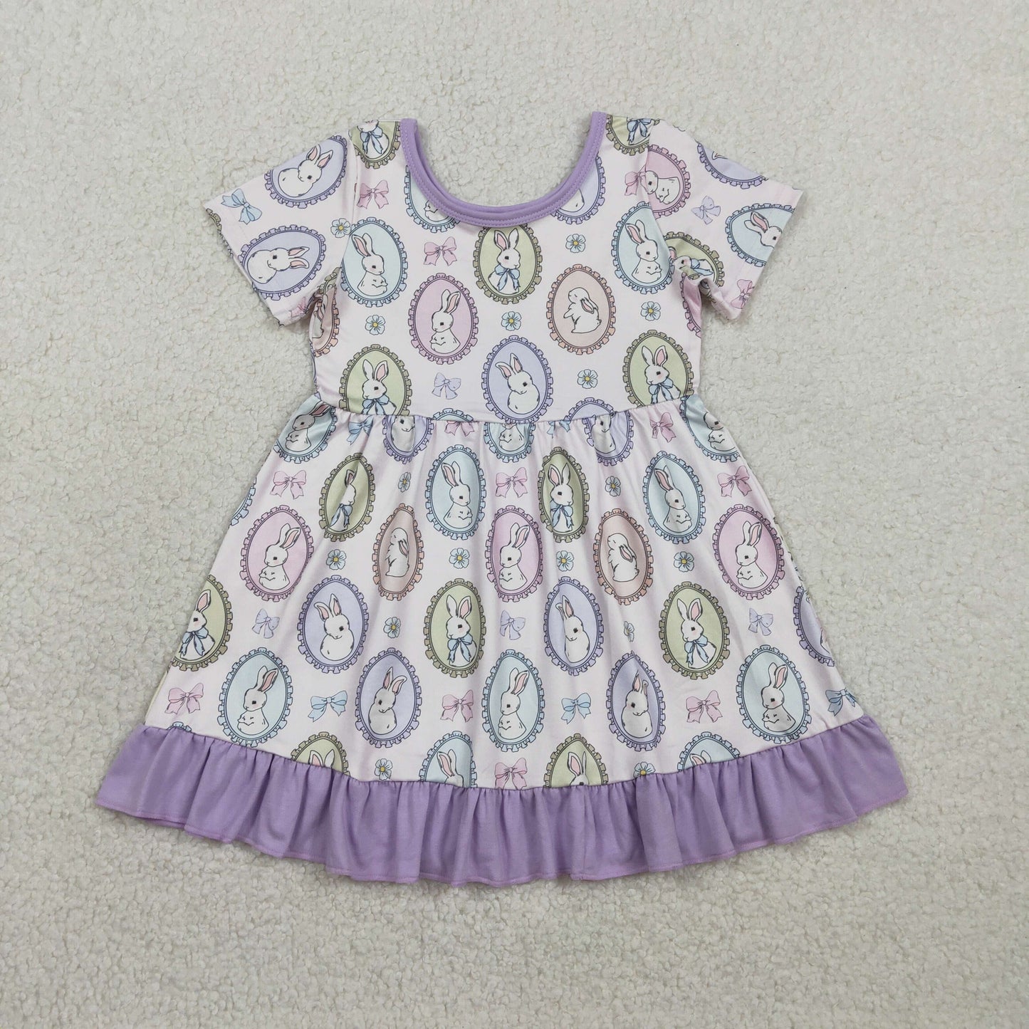 GSD2863 Easter bunny girl  dress 202601 RTS