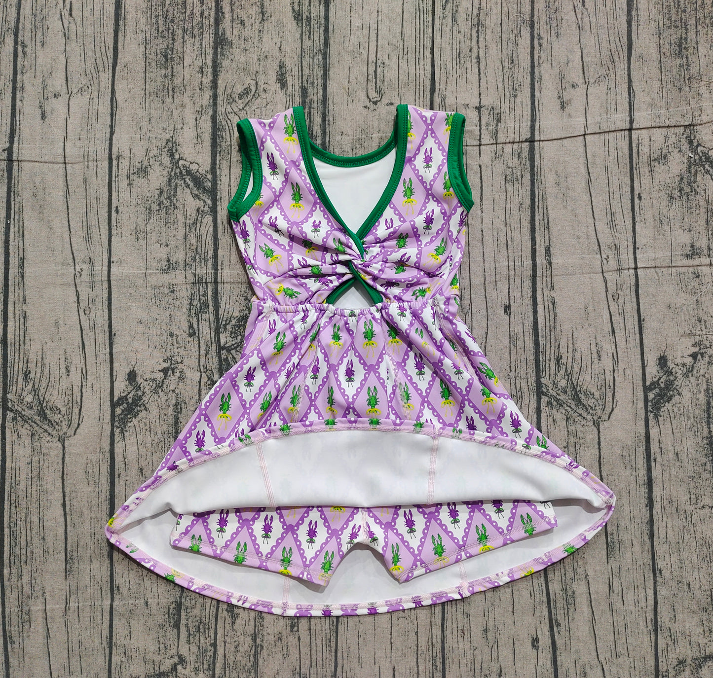 GSD2869  YOGA Mardi Gras girl  dress 202511  Preorder