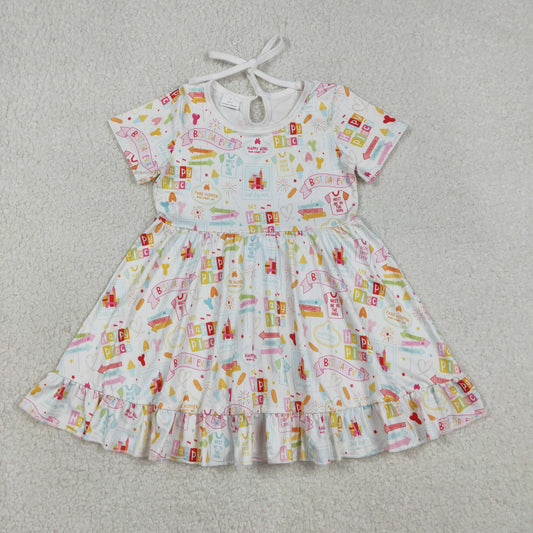 GSD2873 happy castle  girl summer dress 202512 RTS