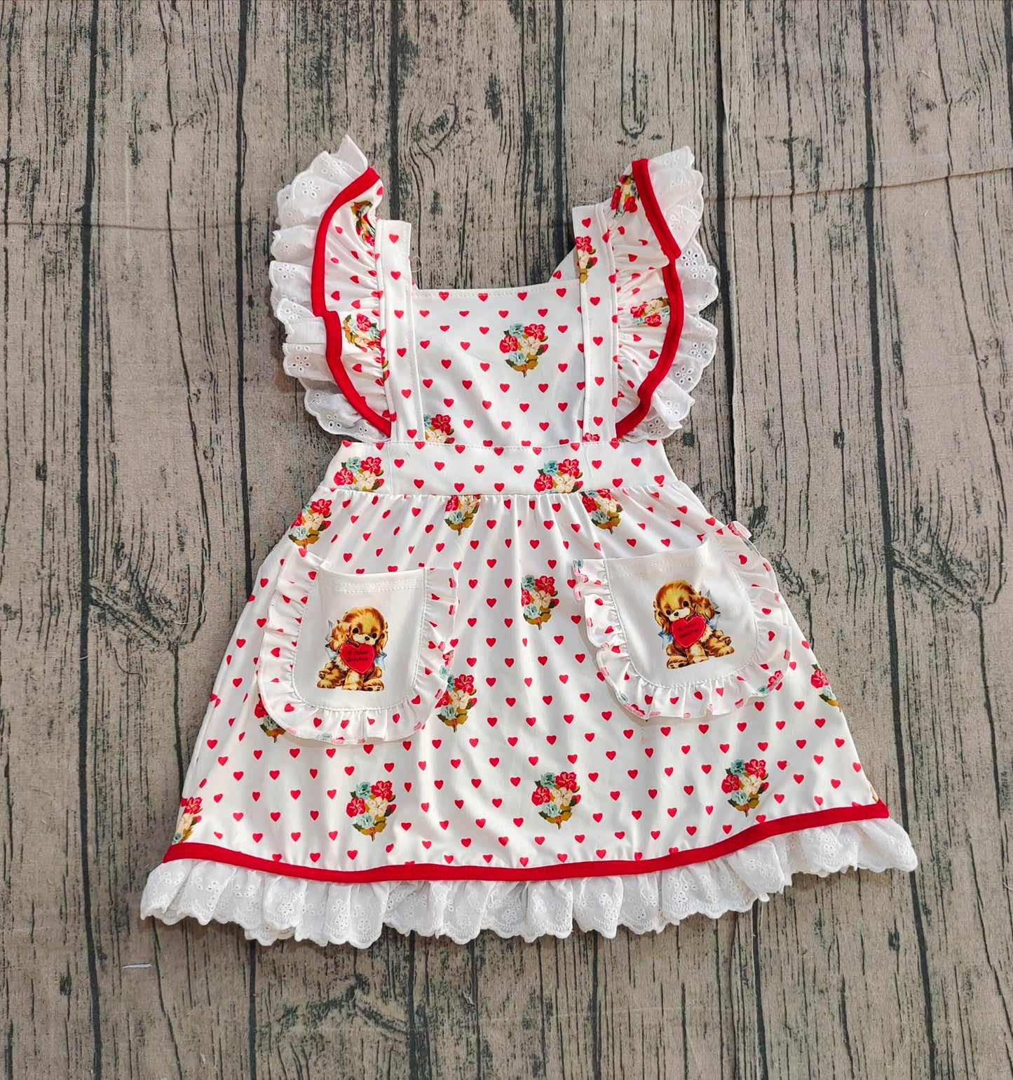 GSD2963 lace love dog girl summer dress 202511 preorder