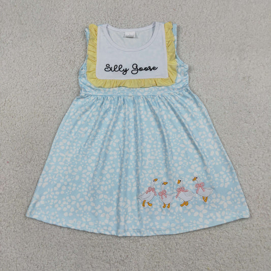 GSD2970 embroidery goose girl  dress 202607 RTS