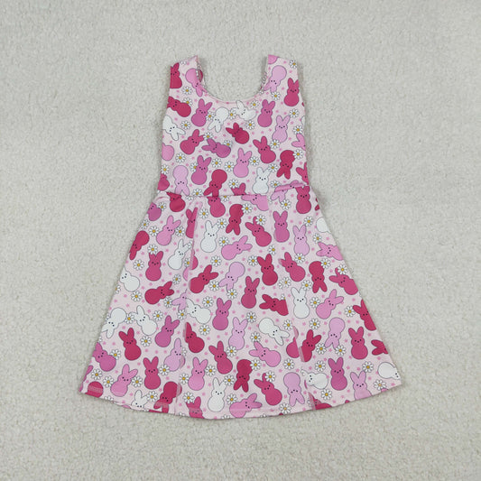 GSD3053 YOGA flower Easter Bunny girl  dress 202512   RTS
