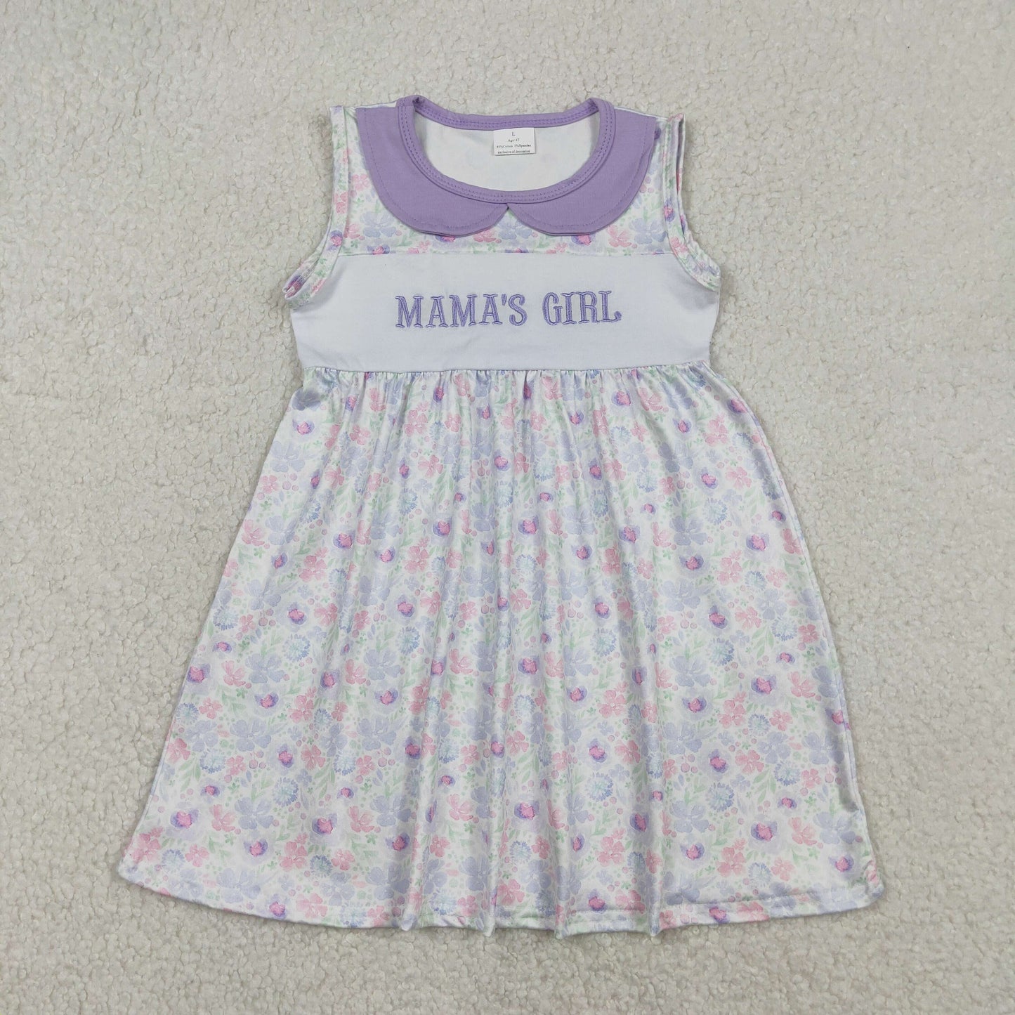 GSD3152 embroidery mama's girl summer dress 202512 RTS