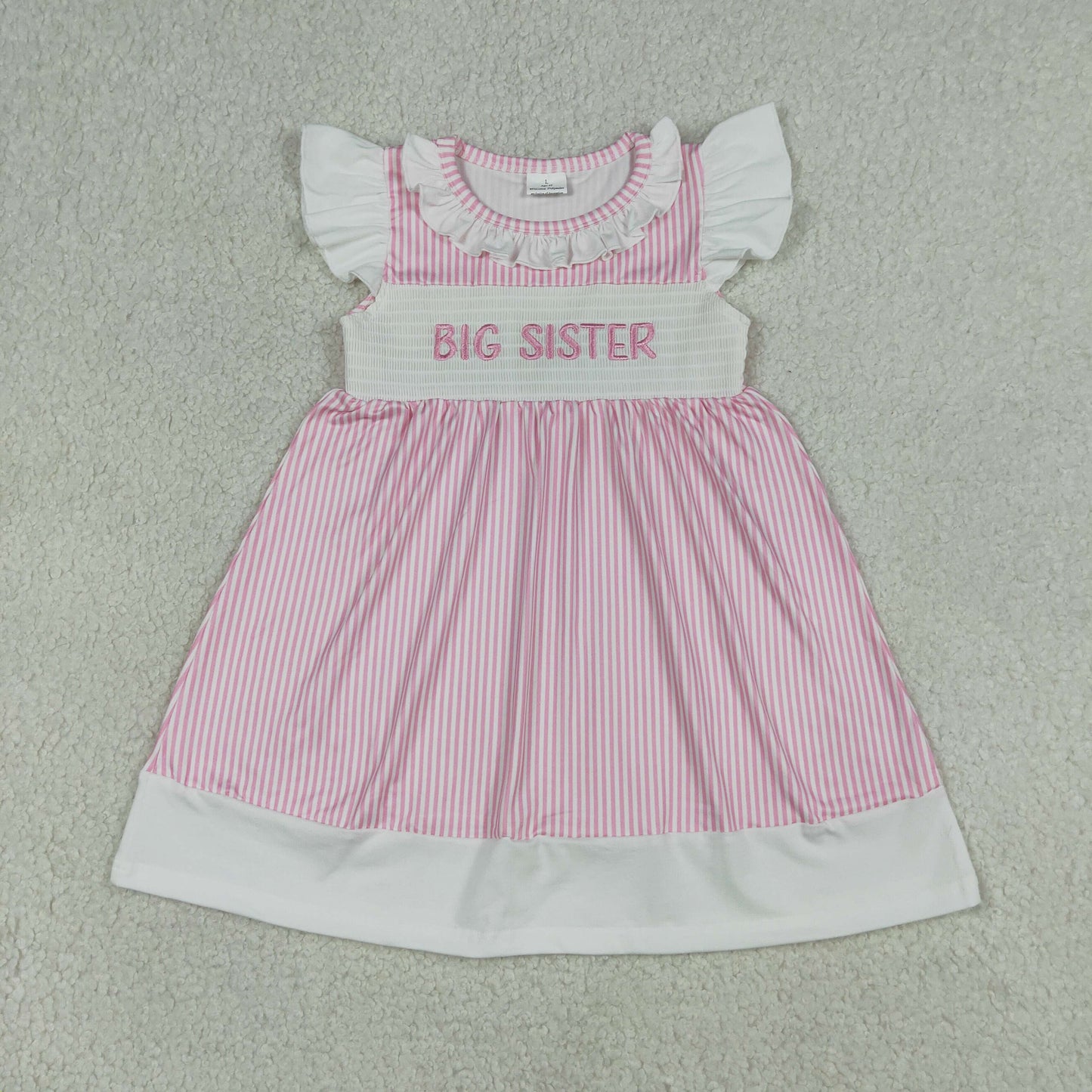 GSD3153-SMOCKED-到3XL big sister girl summer dress 202604 RTS