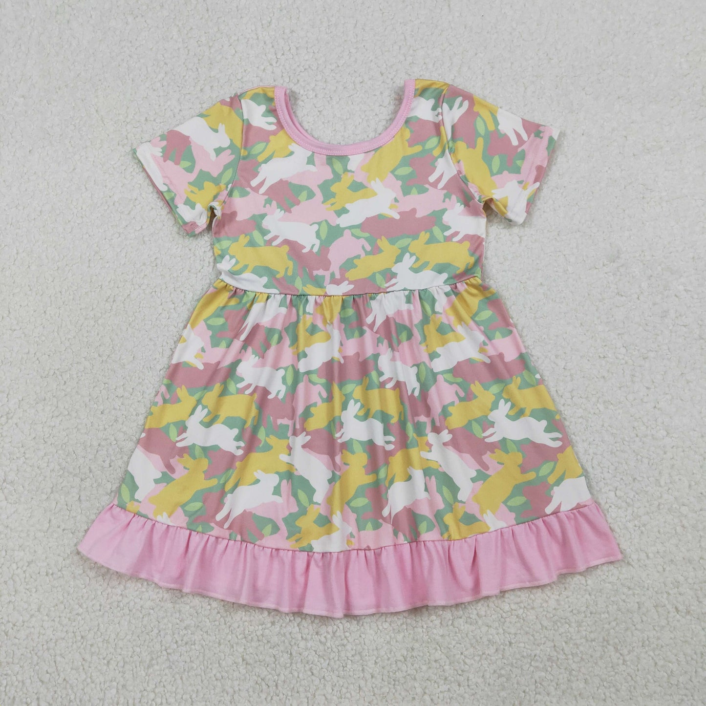GSD3286 Easter rabbit  girl  dress 202512 RTS