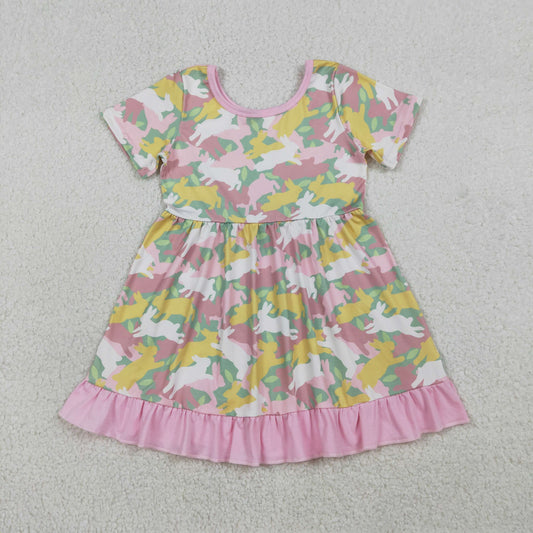 GSD3286 Easter rabbit  girl  dress 202512 RTS