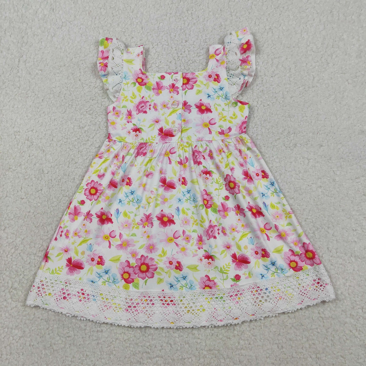 GSD3313-SMOCKED  Easter Cross GIRL summer dress 202603  RTS