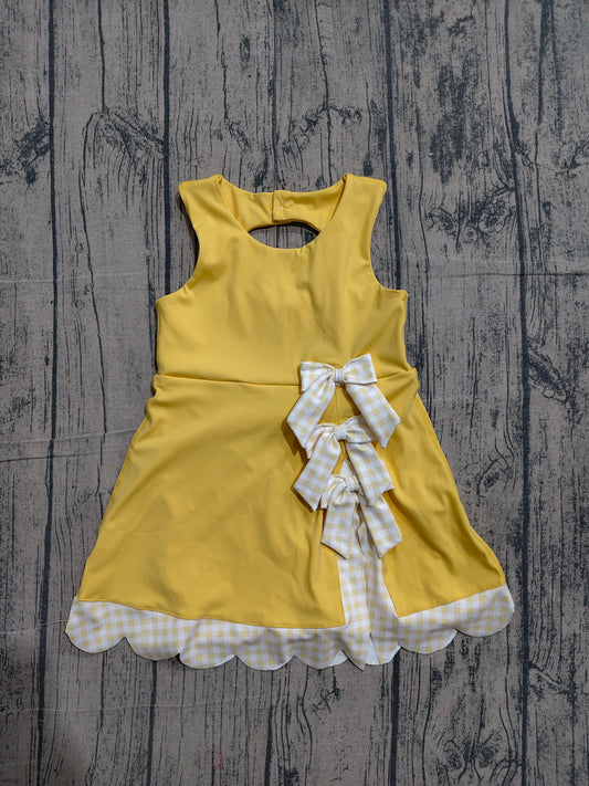 GSD3318  bow yoga yellow GIRL summer outfit 202603  preorder