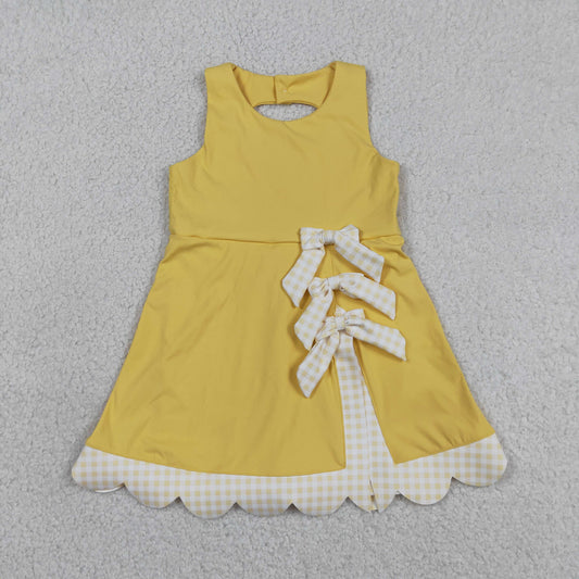 GSD3318  bow yoga yellow GIRL summer outfit 202605 RTS