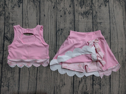 GSD3321  bow yoga pink GIRL summer outfit 202603  preorder