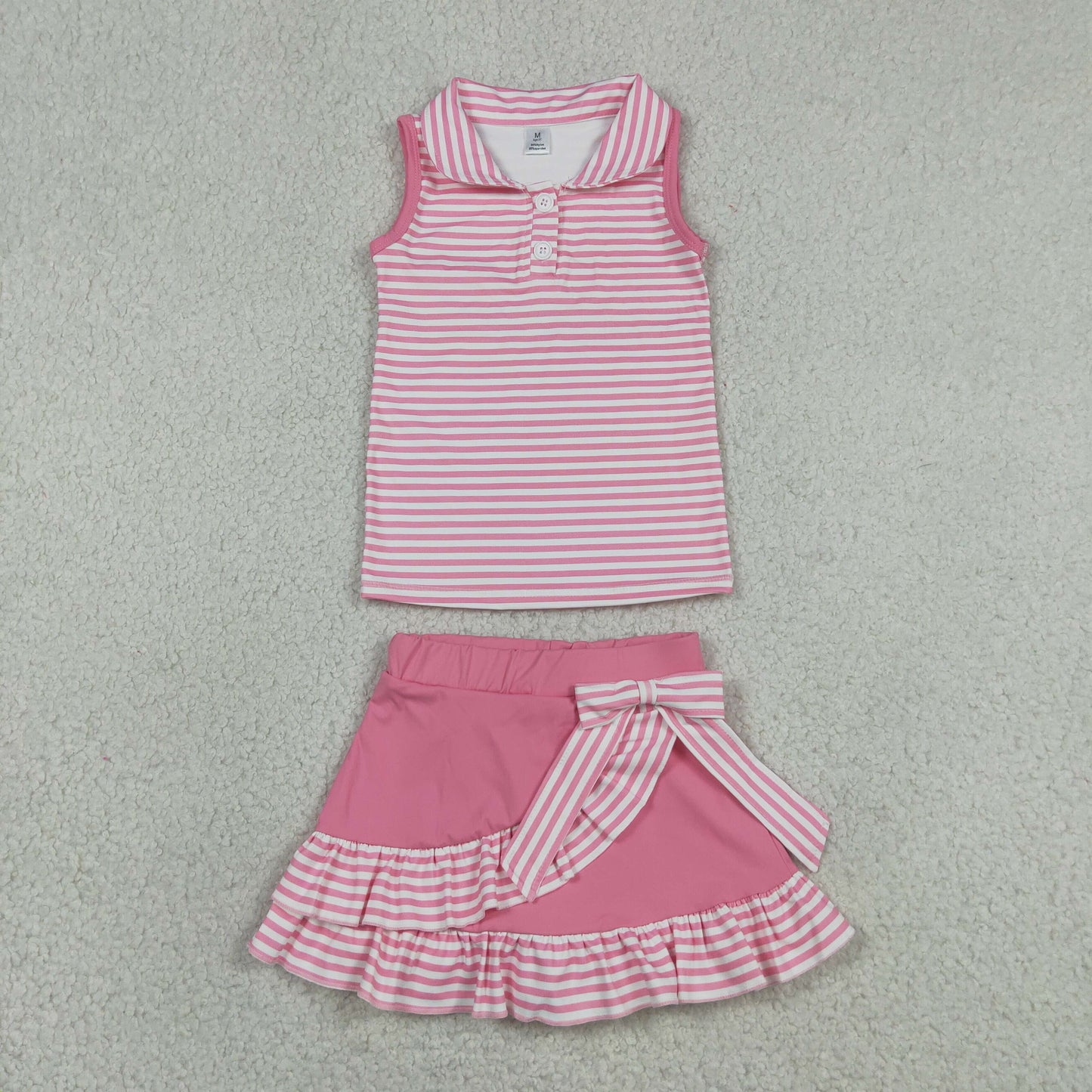 GSD3408 yoga  ruffle girl  outfit skirt  202607  RTS