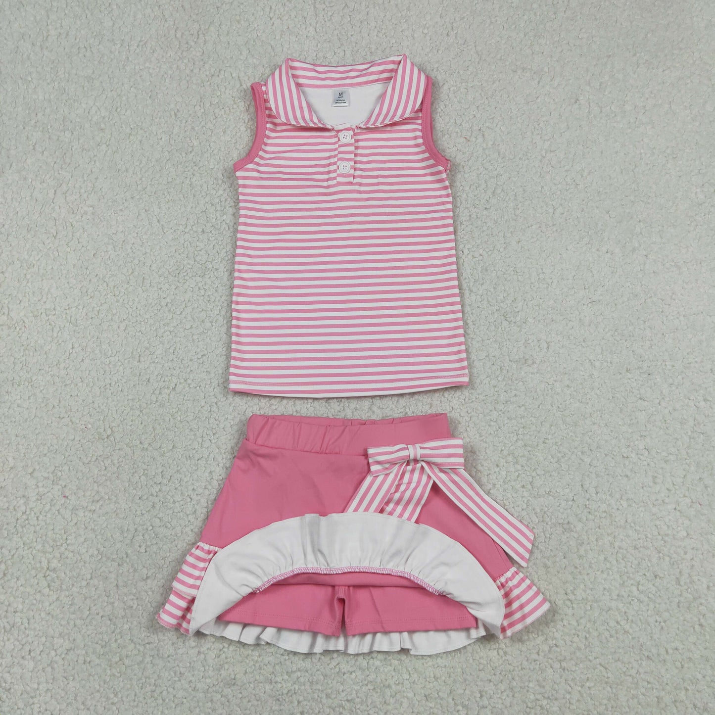 GSD3408 yoga  ruffle girl  outfit skirt  202607  RTS