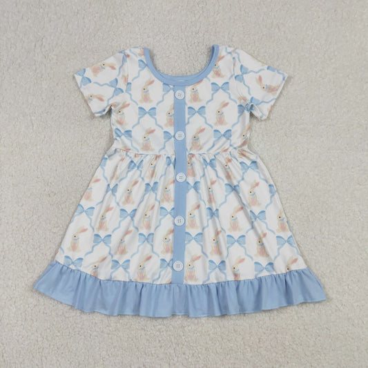 GSD3416 Easter rabbit girl  dress 202601  RTS