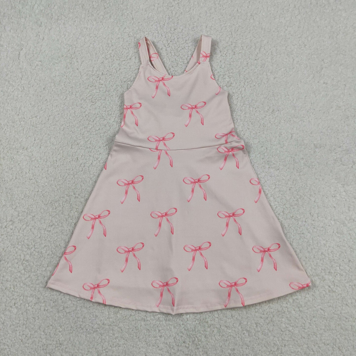 GSD3421 yoga bow  GIRL summer dress 202605 RTS