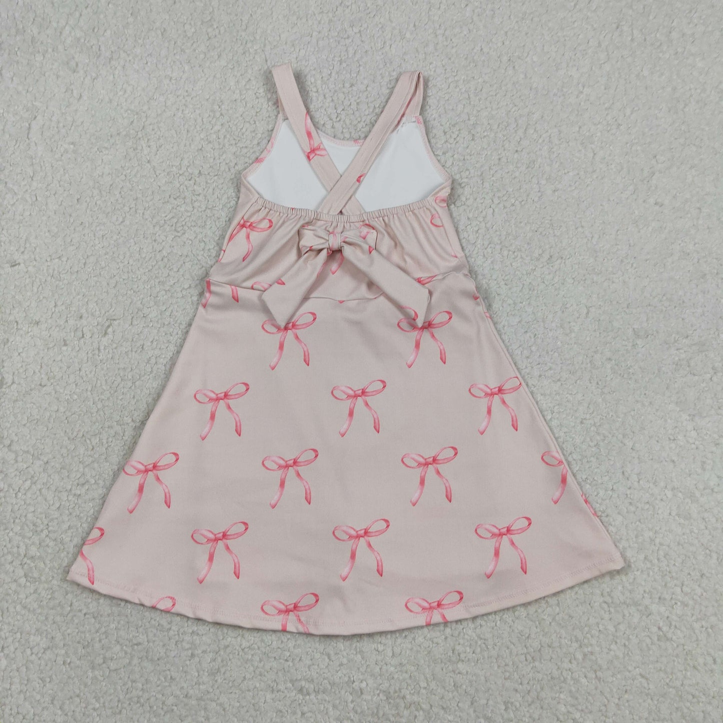 GSD3421 yoga bow  GIRL summer dress 202605 RTS