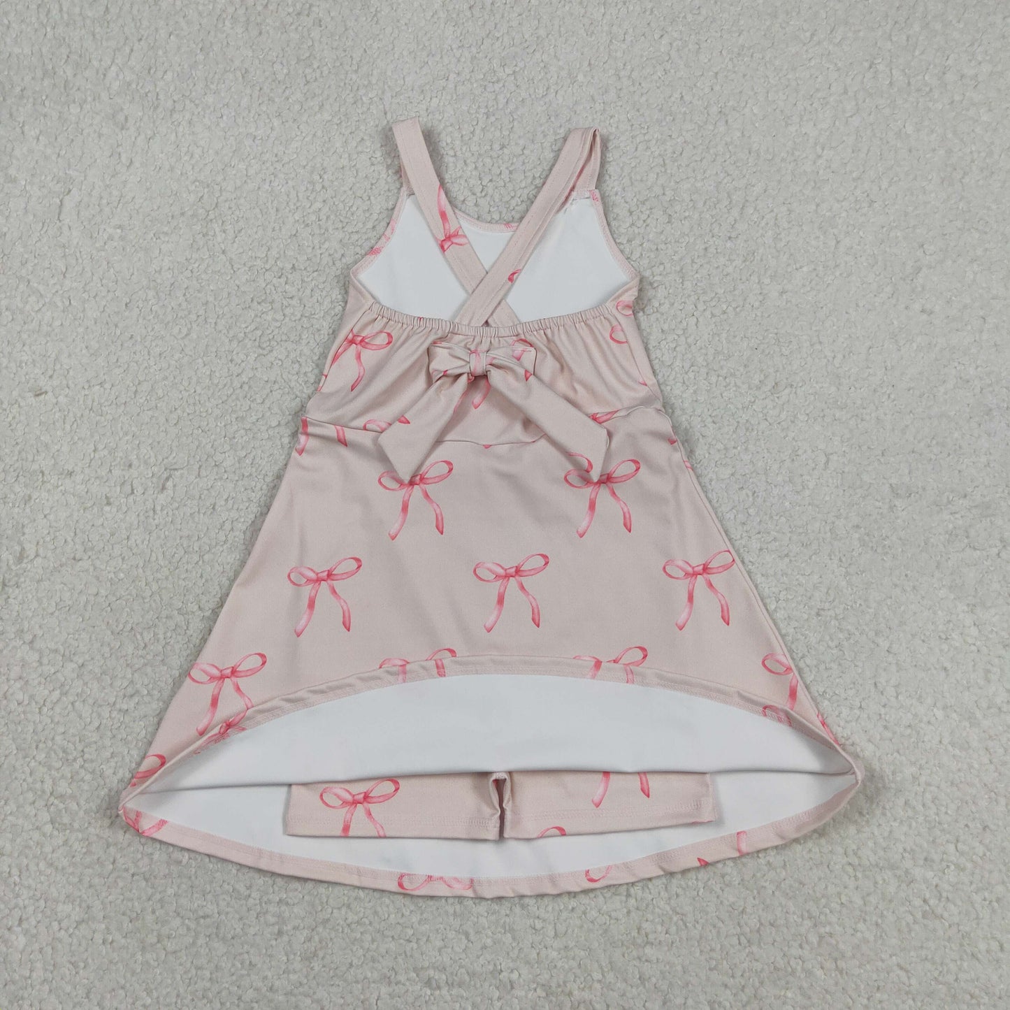 GSD3421 yoga bow  GIRL summer dress 202605 RTS