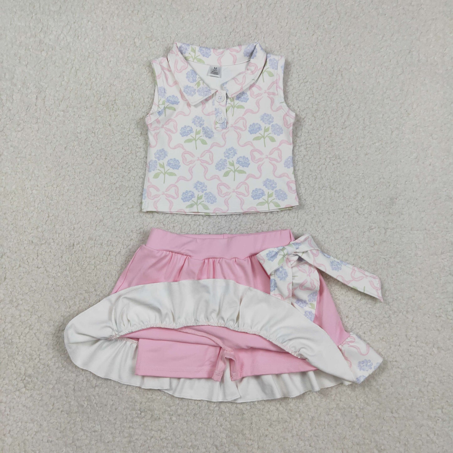 GSD3478 yoga bow girl summer dress 202601 RTS