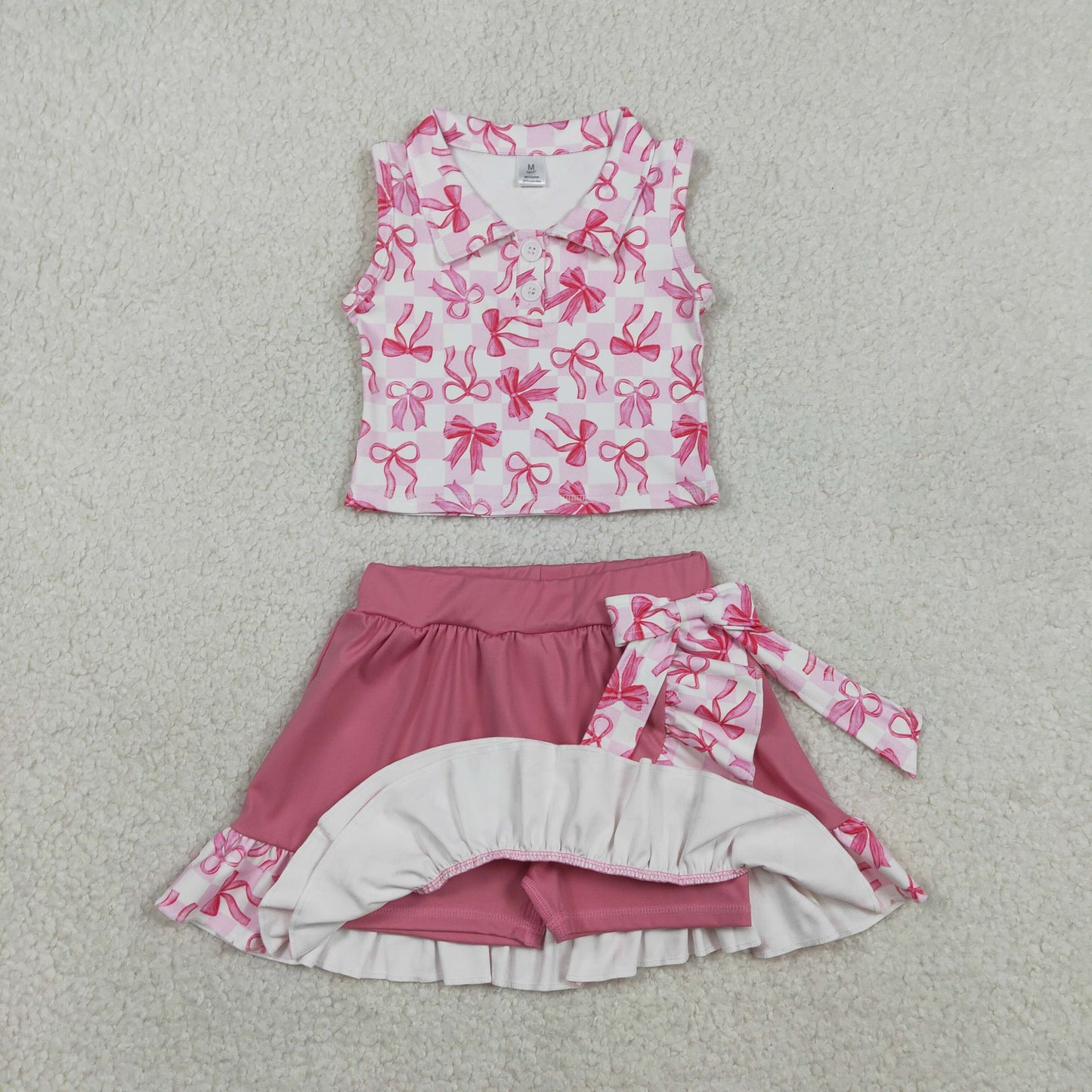 GSD3480 yoga bow girl summer dress 202601 RTS