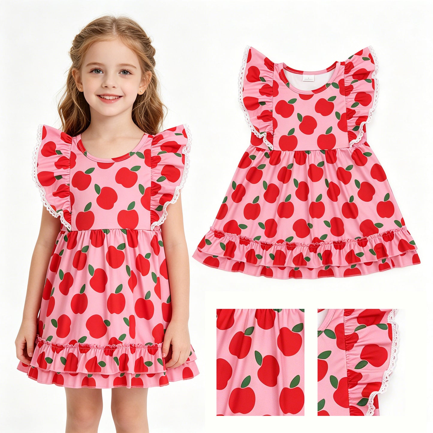 GSD3510 strawberry GIRL summer dress 202605   RTS