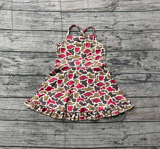 GSD3587 camo Yoga kids girl dress  202601 preorder