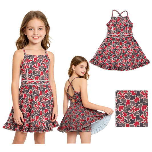 GSD3592 Yoga A team kids girl dress  202604 RTS