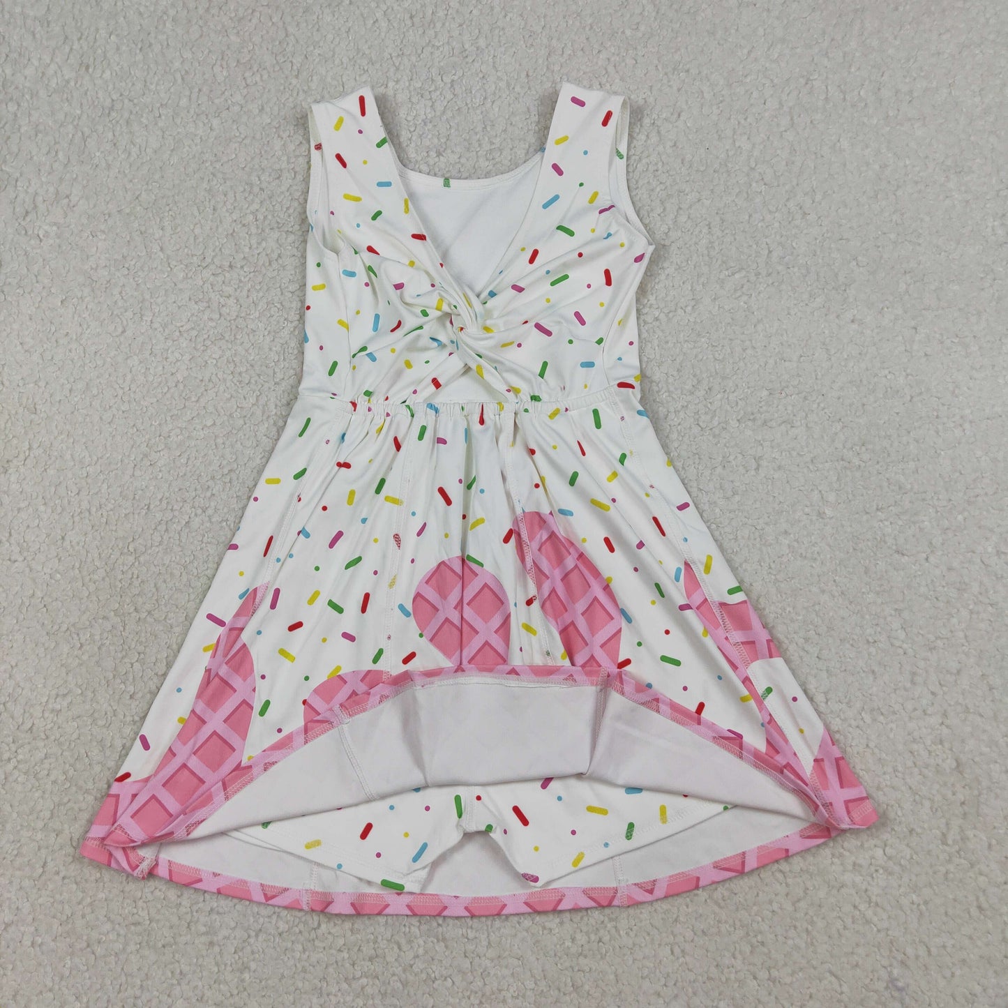 GSD3594 YOGA ice cream camo girl  dress 202603 RTS