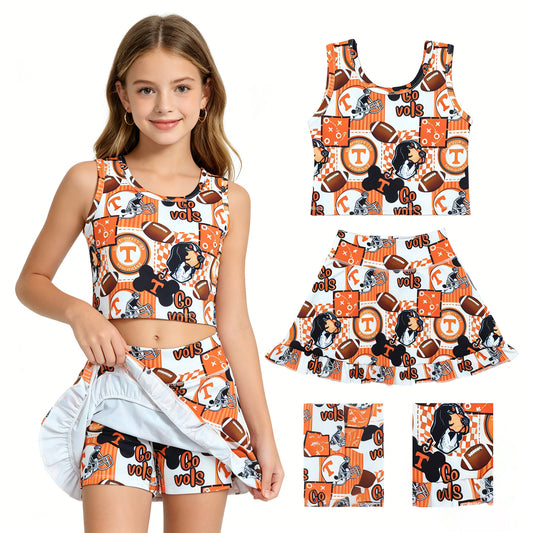 GSD3613 YOGA camo T Team Football girl  dress 202604 RTS