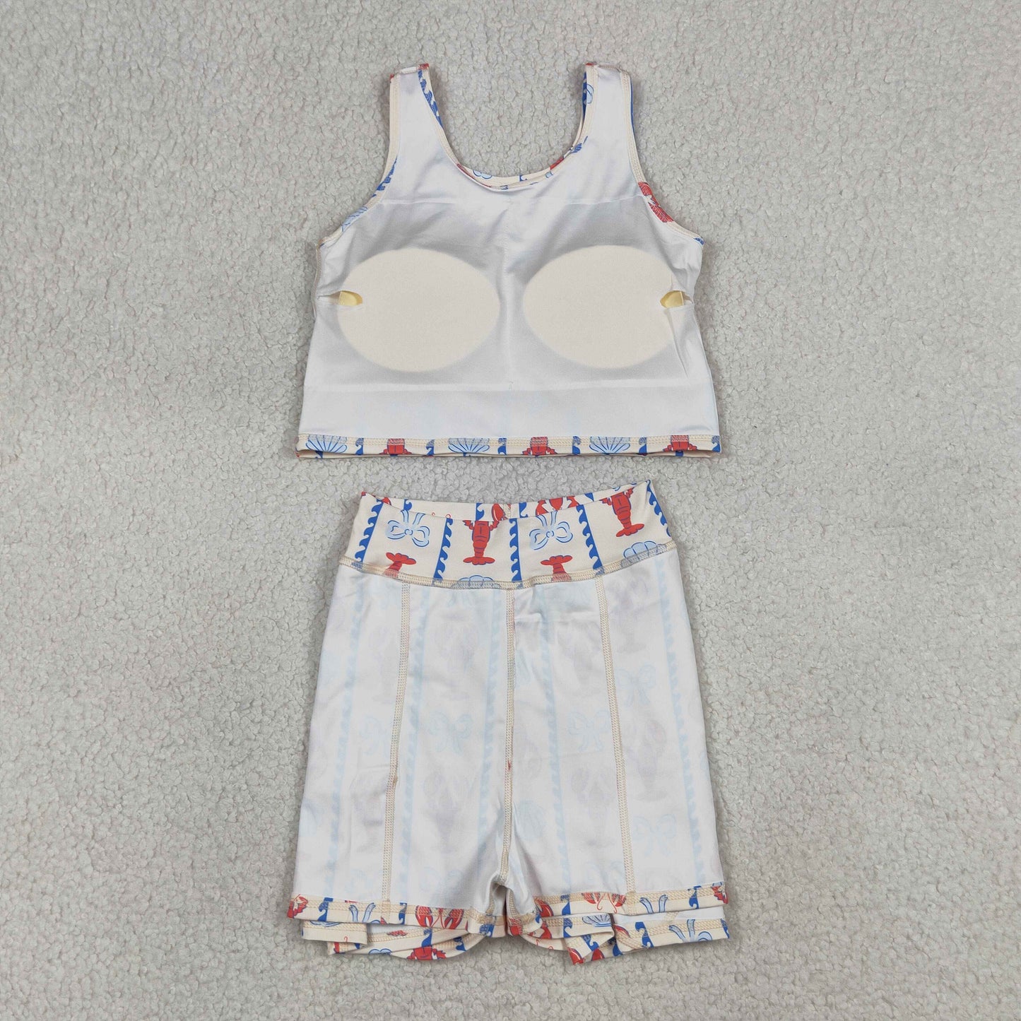 GSD3626 Cray fish Yoga kids girl outfit Skirt 202604  RTS