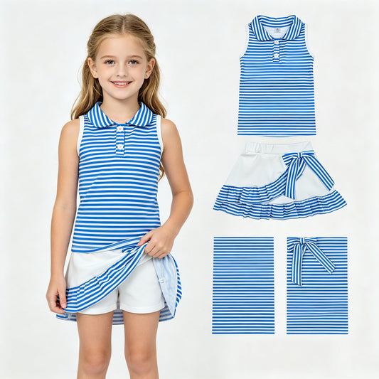 GSD3661 yoga  ruffle girl  outfit skirt  202604 RTS