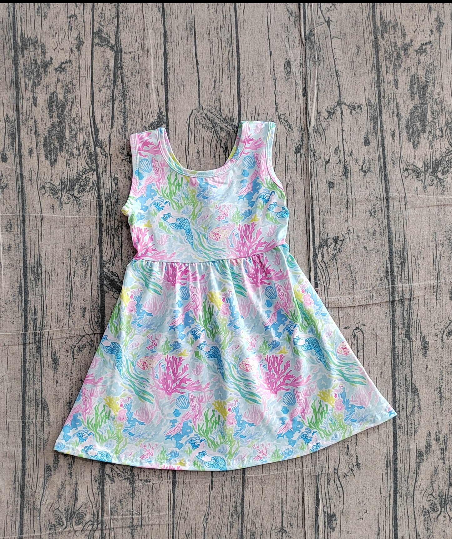 GSD3665 sea grass  girl  dress 202603 preorder