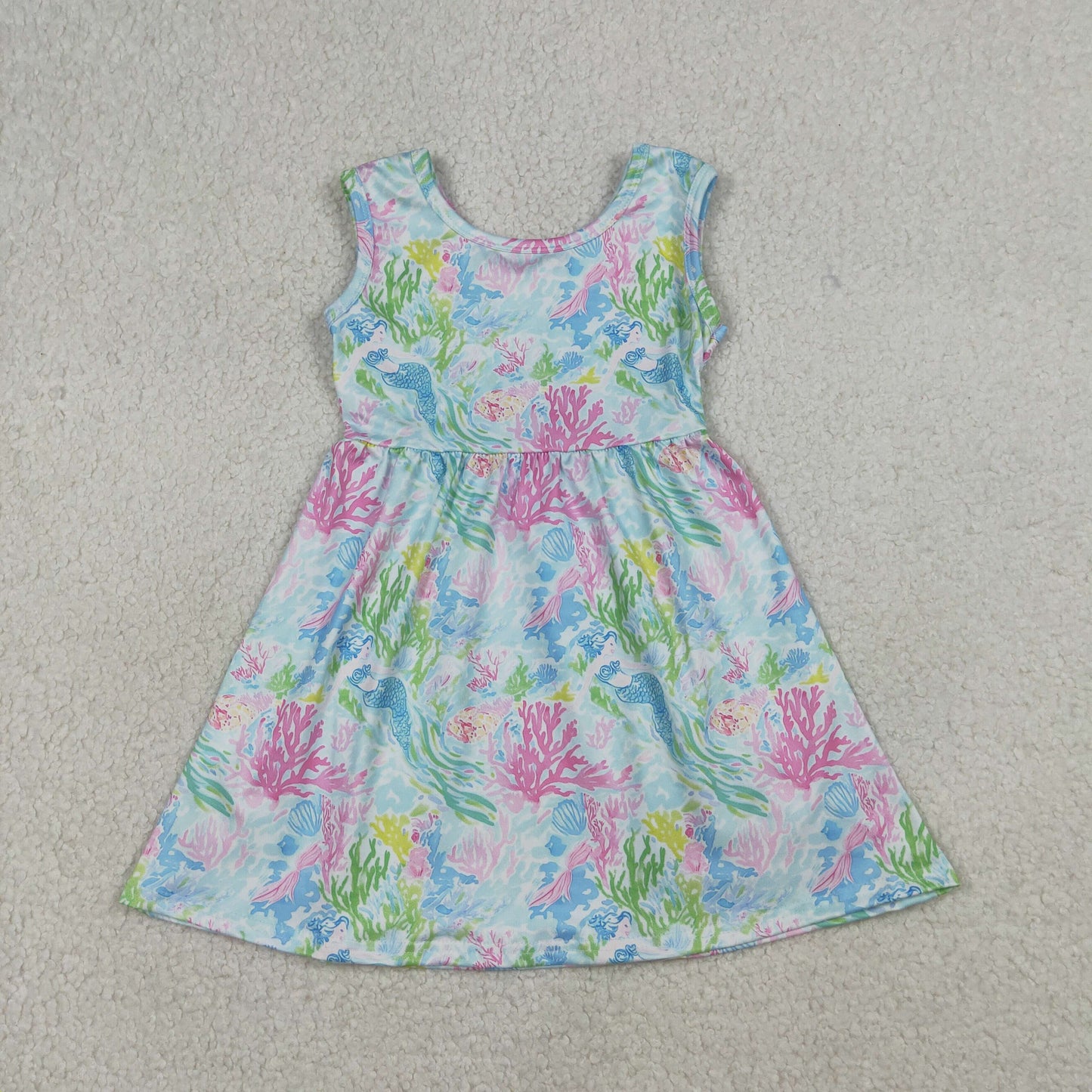 GSD3665 sea grass  girl  dress 202603 RTS