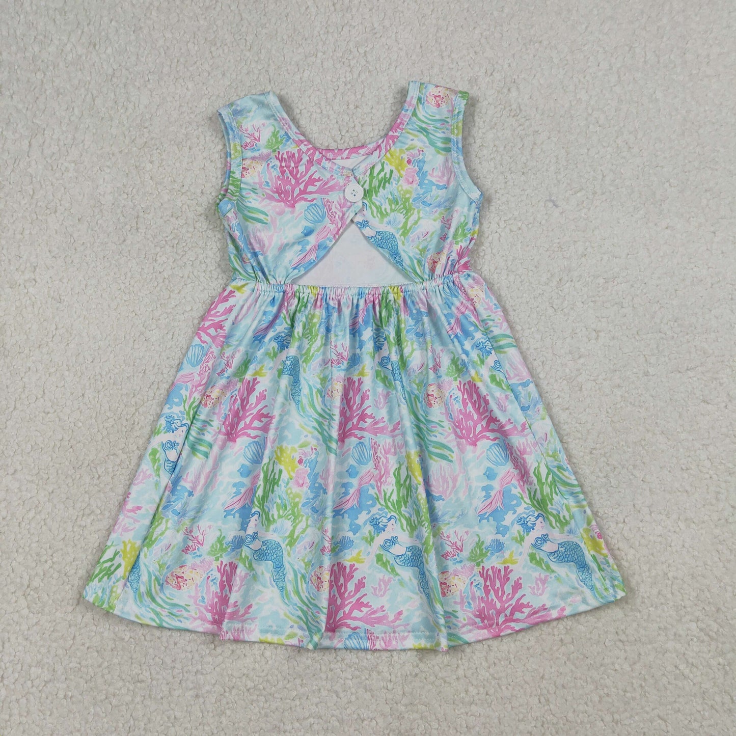 GSD3665 sea grass  girl  dress 202603 RTS