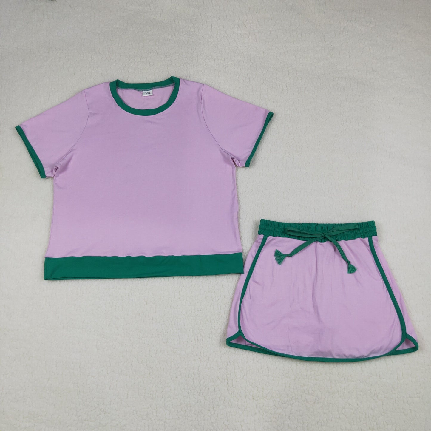 GSD3675 adult  pink Solid color women  pajamas  SET OUTFIT 202604  RTS