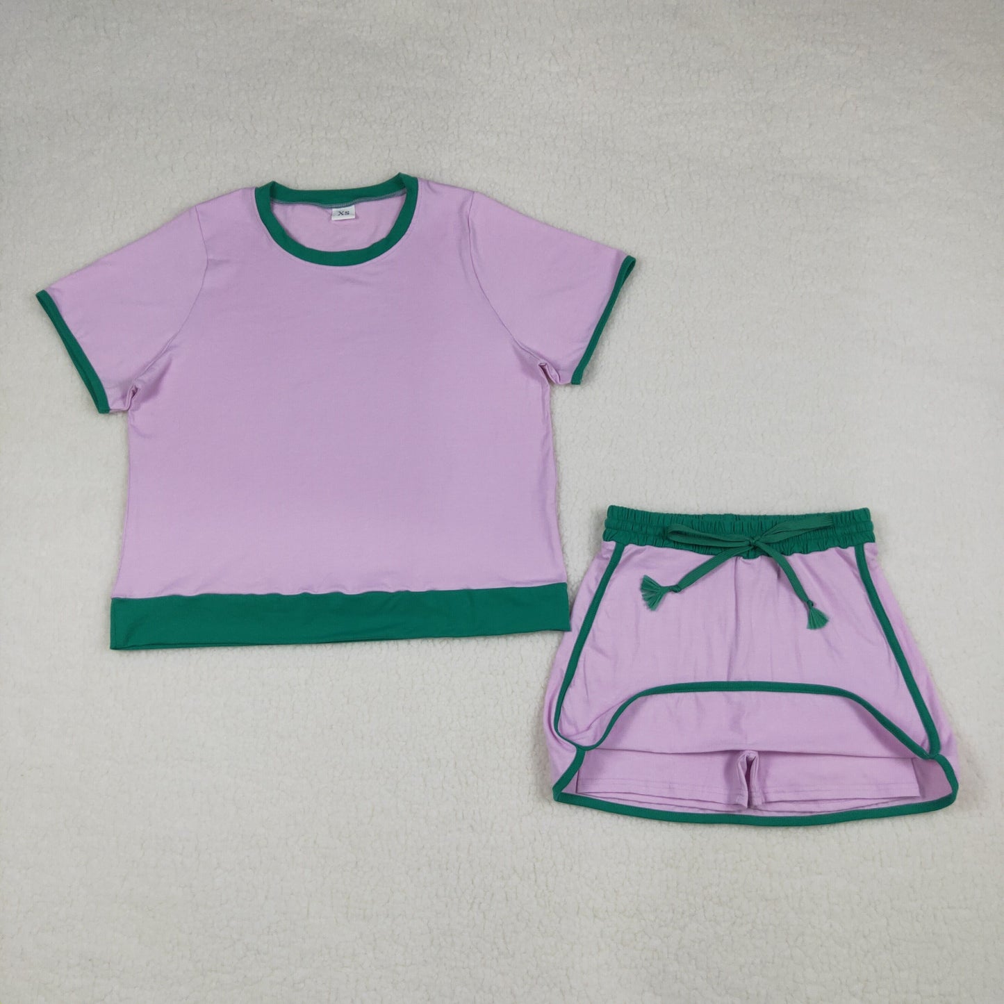 GSD3675 adult  pink Solid color women  pajamas  SET OUTFIT 202604  RTS