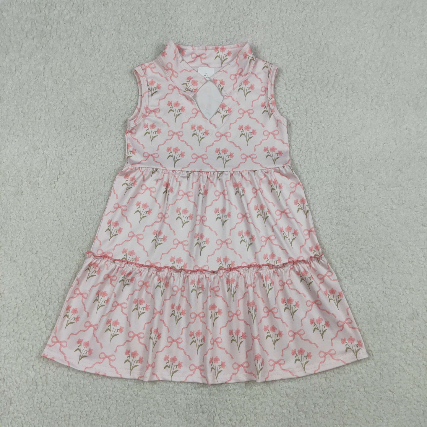 GSD3678 western FLOWERS  girl dress 202603 RTS