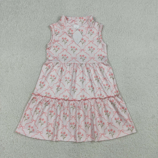GSD3678 western FLOWERS  girl dress 202603 RTS