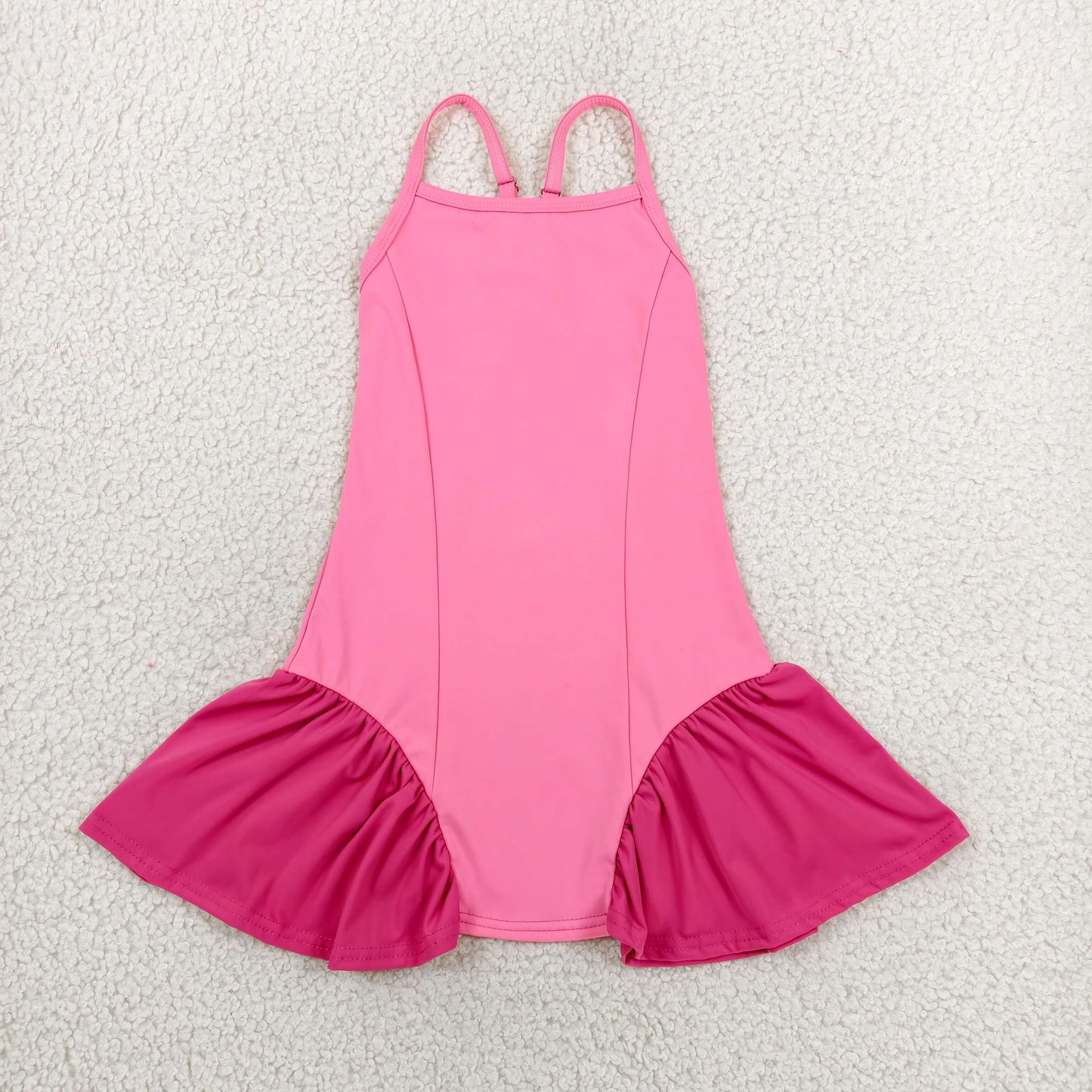 GSD3688  hot pink yoga western  boy ROMPER 202607  RTS