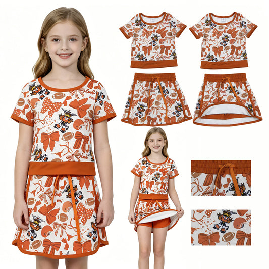 GSD3697 football bow yoga girl outfit 202604 RTS