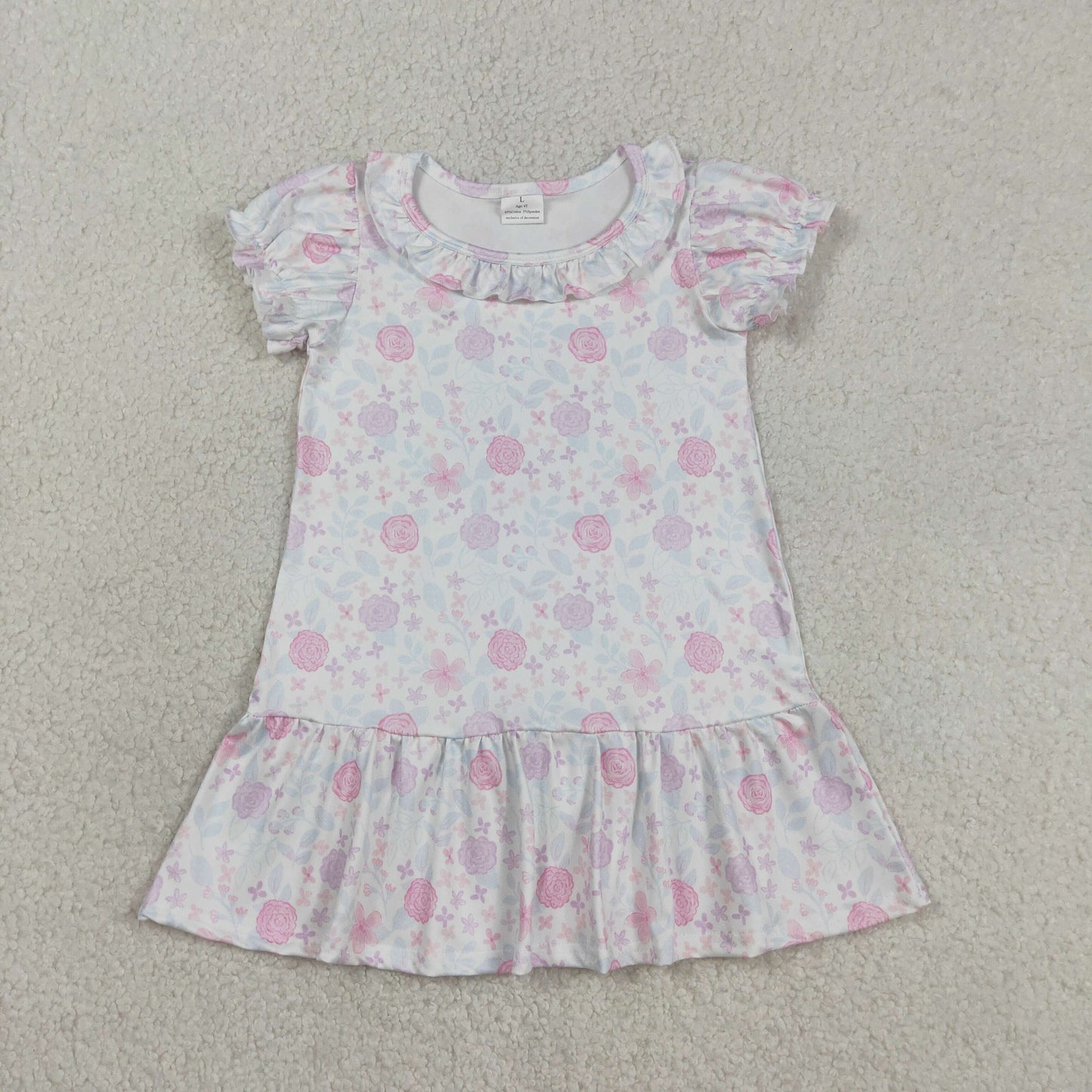GSD3717 flowers GIRL summer dress 202603 RTS