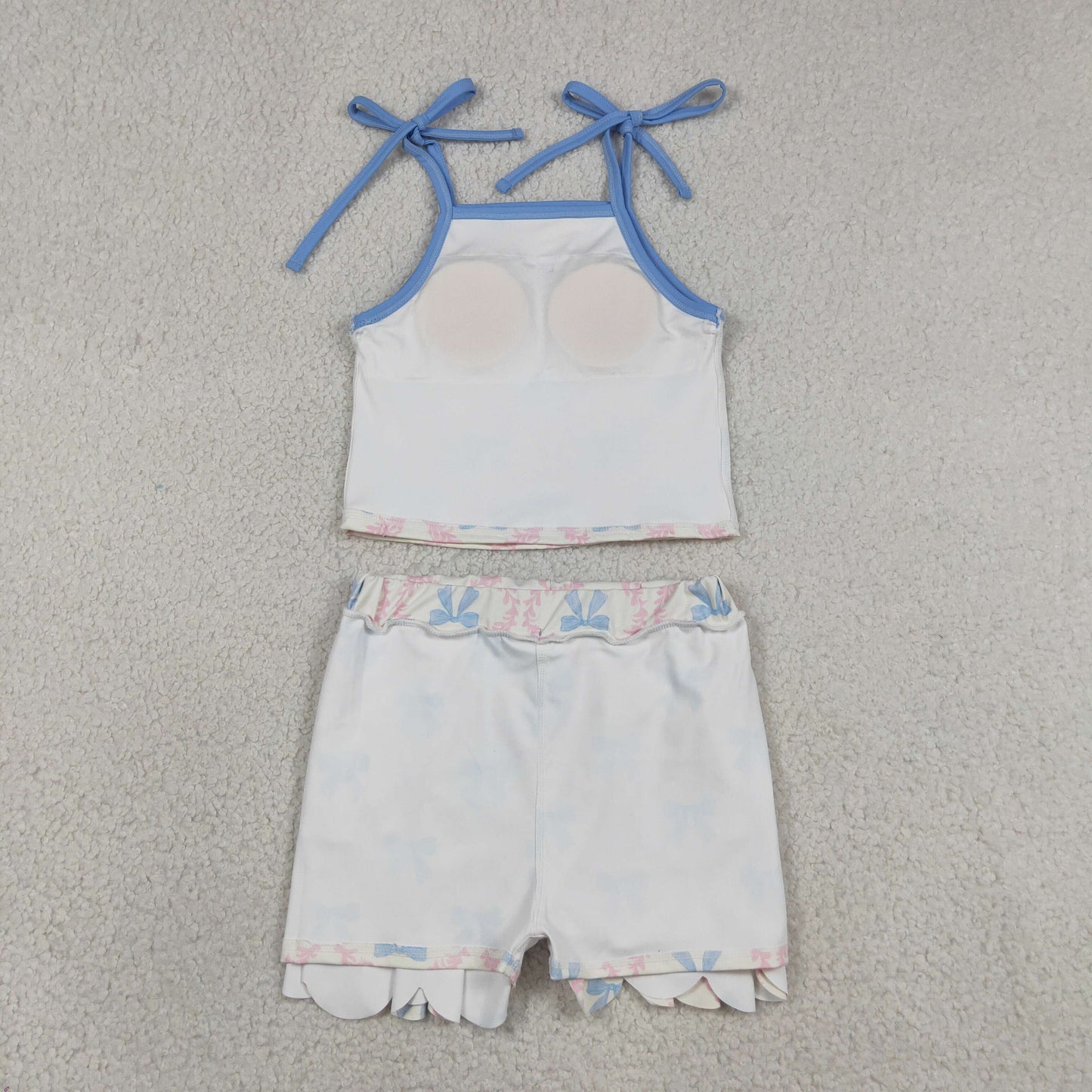 GSD3727 4th July bow Yoga kids girl dress  202605 RTS