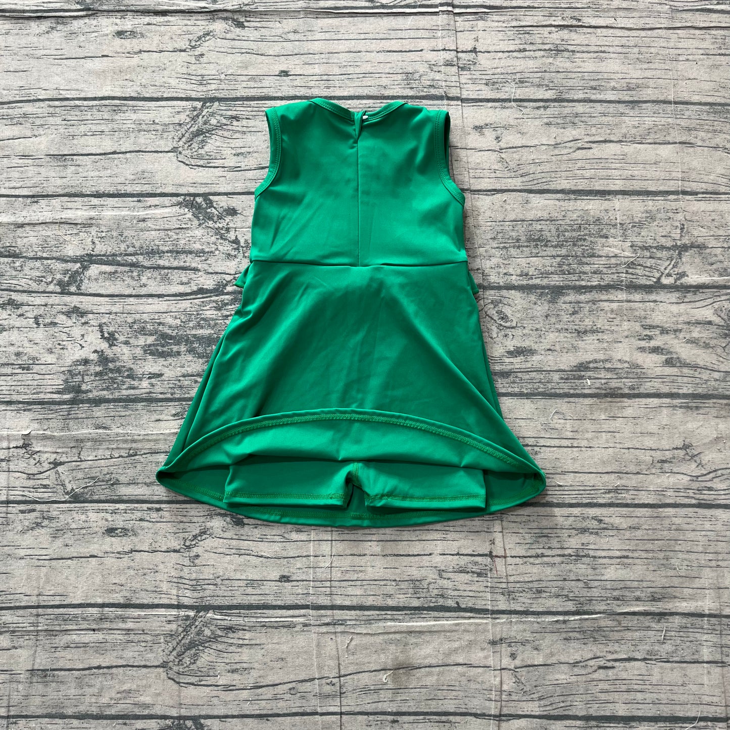 GSD3742 Yoga green kids girl dress  202605 preorder