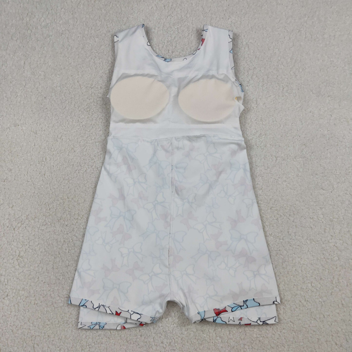 GSD3752 4th July bow Yoga kids girl dress  202603 RTS
